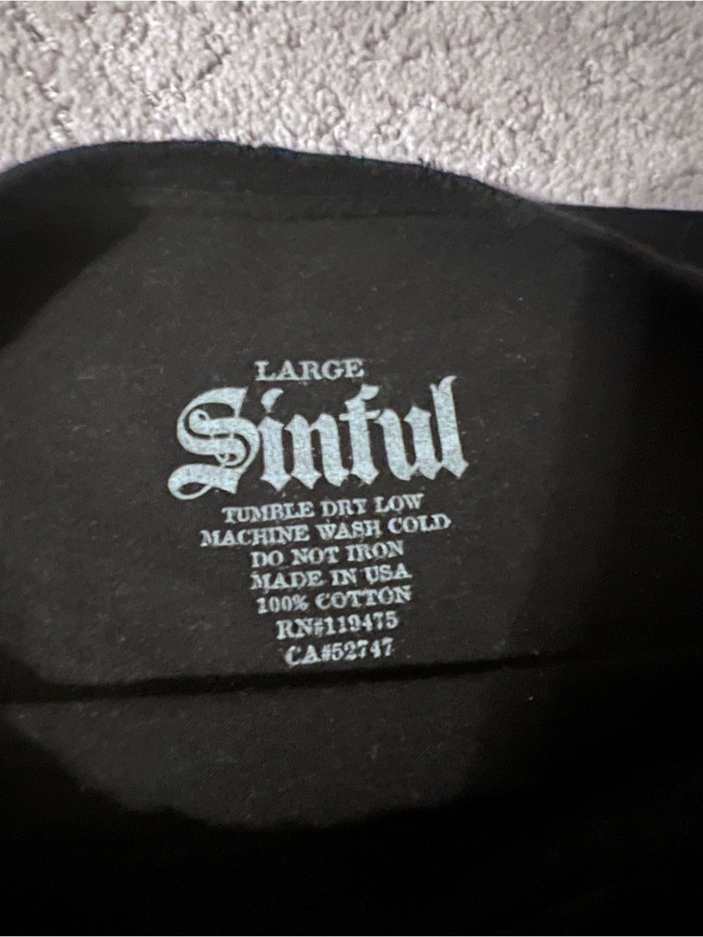 EUC! Lot of 4 “Sinful” By Affliction Brand Women’s Shirts Size Large - Picture 9 of 16
